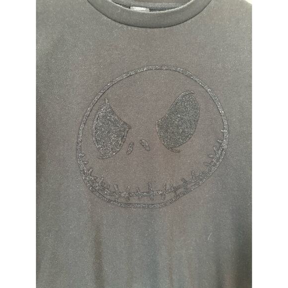 Disney The Nightmare Before Christmas Women's Black Beaded Jack Sweatshirt - Picture 3 of 8